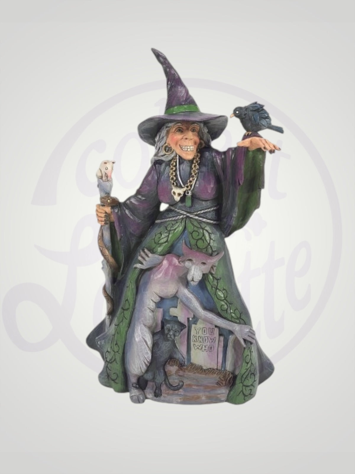 Jim Shore Heartwood Creek - Something Wicked's On The Way Halloween Witch Figurine
